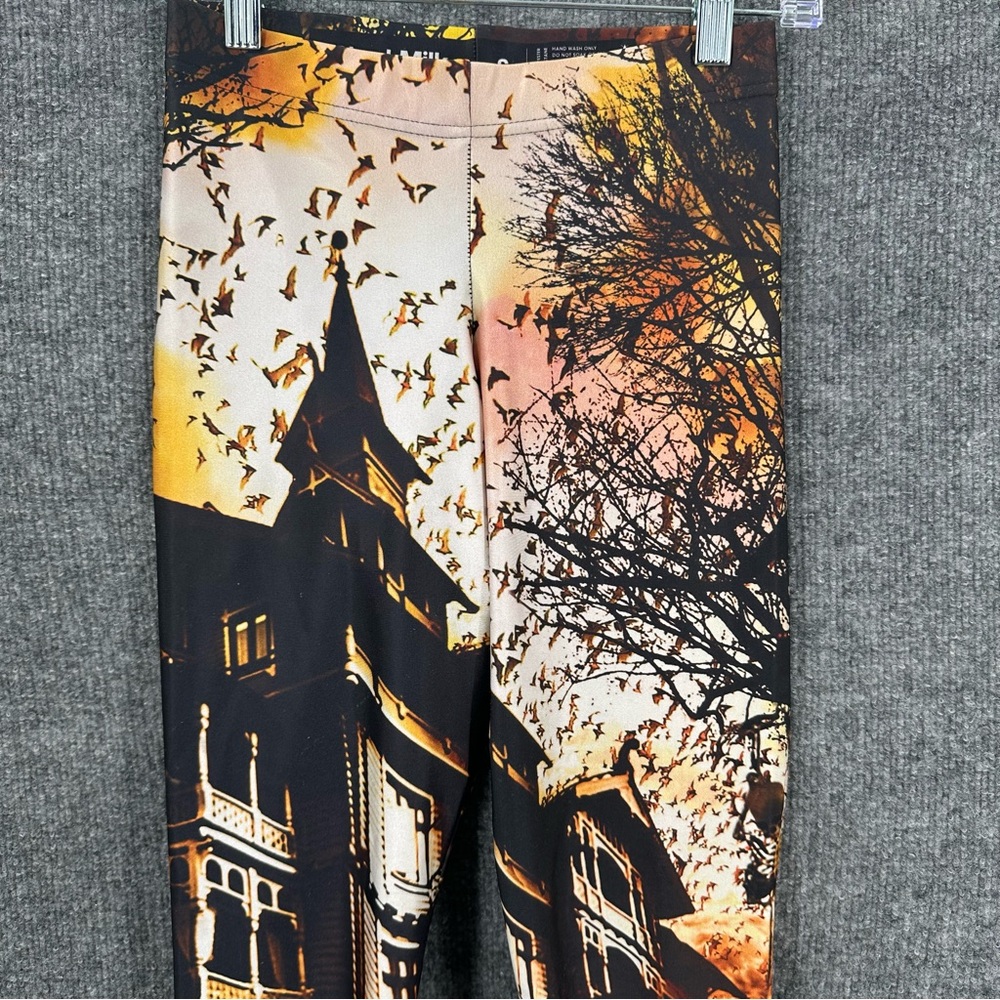 Black Milk Haunted House Leggings Womens Small Halloween Emo Limited Edition - Picture 5 of 13